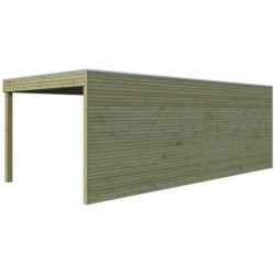 Gardenas Abri de jardin bois plus de 20 m²  Marron 12m²