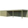Gardenas Abri de jardin bois plus de 20 m²  Marron 12m²