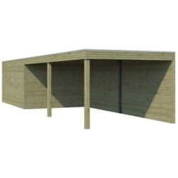 Gardenas Abri de jardin bois plus de 20 m²  Marron 12m²