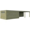 Gardenas Abri de jardin bois plus de 20 m²  Marron 12m²
