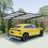 Essency Carport Aluminium Gris 15m²