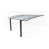 Essency Carport Aluminium Gris 15m²