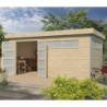 Gardenas Abri de jardin bois 10 à 15 m²  Marron 14.31m²