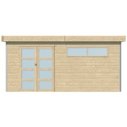 Gardenas Abri de jardin bois 10 à 15 m²  Marron 14.31m²