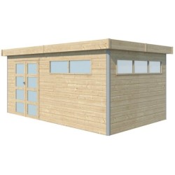 Gardenas Abri de jardin bois 10 à 15 m²  Marron 14.31m²