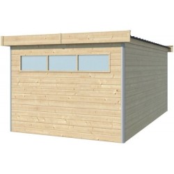 Gardenas Abri de jardin bois 10 à 15 m²  Marron 14.31m²
