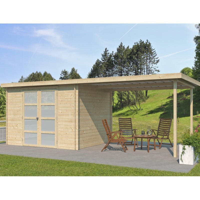 Gardenas Abri de jardin bois 10 à 15 m² Bois massif Marron 8.5m² Gardenas Abri de jardin bois 10 à 15 m² Bois massif Marron 8.5m²