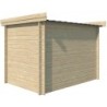 Gardenas Abri de jardin bois 5 à 10 m² Bois massif Marron 6.86m²