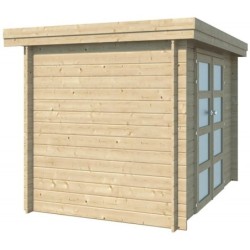 Gardenas Abri de jardin bois 5 à 10 m² Bois massif Marron 6.86m²