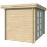 Gardenas Abri de jardin bois 5 à 10 m² Bois massif Marron 6.86m²