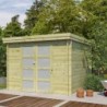 Gardenas Abri de jardin bois 5 à 10 m² Bois massif Marron 9.6m²