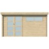 Gardenas Abri de jardin bois 10 à 15 m² Bois massif Marron 13.51m²