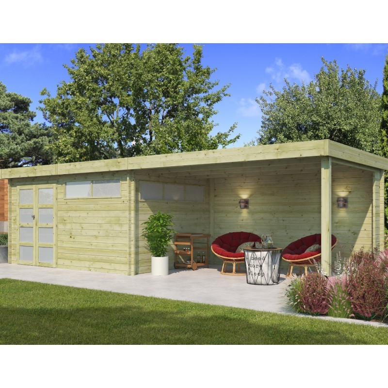Gardenas Abri de jardin bois plus de 20 m² Bois massif Marron 13,8m² Gardenas Abri de jardin bois plus de 20 m² Bois massif Marron 13,8m²