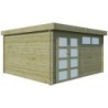 Gardenas Abri de jardin bois 15 à 20 m² Bois massif Marron 17.39m²
