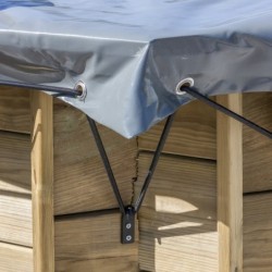 Gre Pool Bâches et enrouleurs Gris