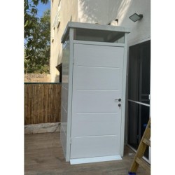 Everbox Abri de jardin résine PVC (polychlorure de vinyle) + XPS (polystyrène extrudé) Blanc 1,1m²