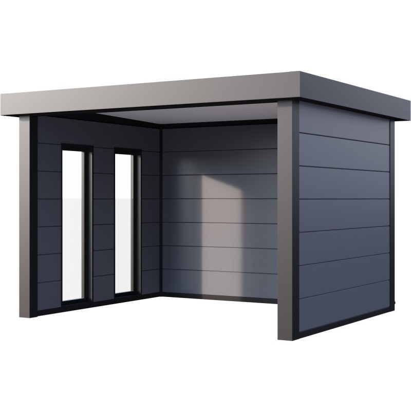 Telluria Abri de jardin métal Acier galvanisé Gris 10.7m² Telluria Abri de jardin métal Acier galvanisé Gris 10.7m²