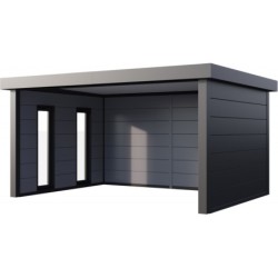 Telluria Abri de jardin métal Acier galvanisé Gris 17.1m²