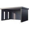 Telluria Abri de jardin métal Acier galvanisé Gris 17.1m²