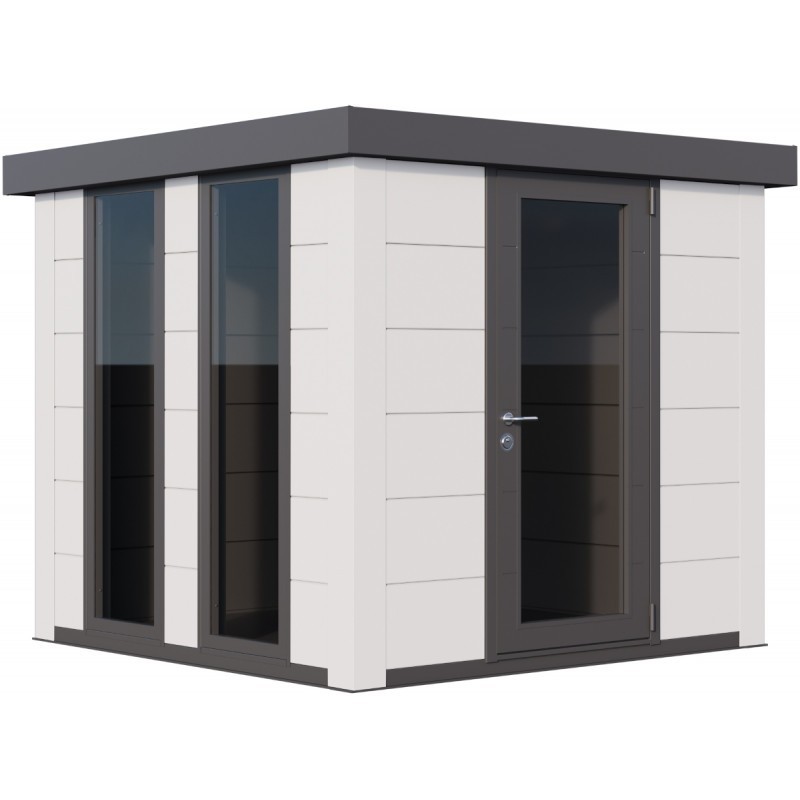 Telluria Abri de jardin métal Acier galvanisé Blanc 5.7m² Telluria Abri de jardin métal Acier galvanisé Blanc 5.7m²