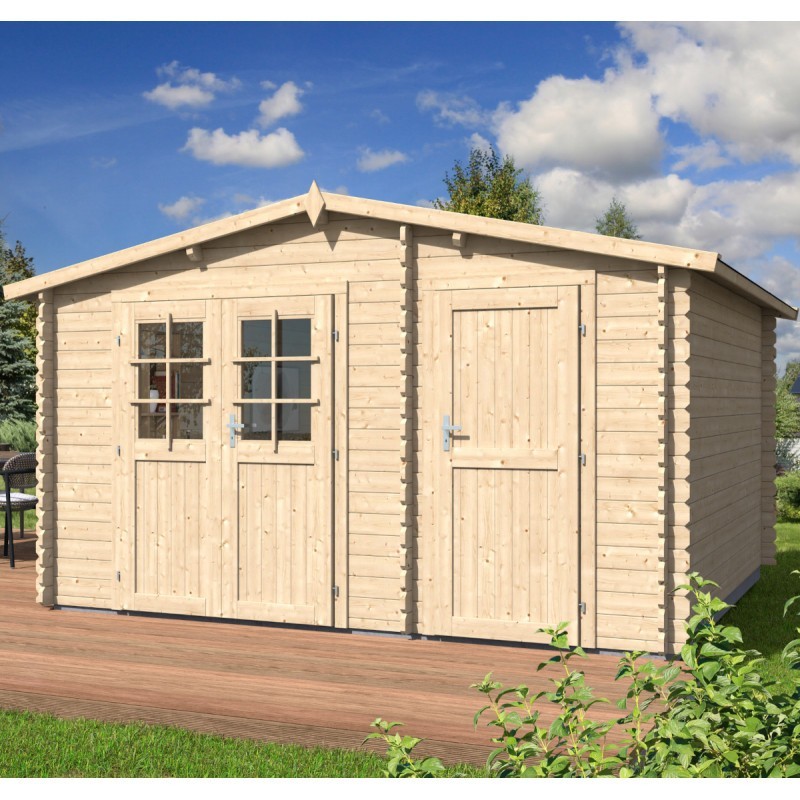 Eden Partenaire Jardin Abri de jardin bois 10 à 15 m² Bois massif Marron 12.6m² Eden Partenaire Jardin Abri de jardin bois 10 à 15 m² Bois massif Marron 12.6m²