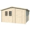 Eden Partenaire Jardin Abri de jardin bois 10 à 15 m² Bois massif Marron 12.6m²