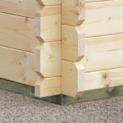 Eden Partenaire Jardin Abri de jardin bois 10 à 15 m² Bois massif Marron 12.6m²