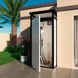 Everbox Abri de jardin résine PVC (polychlorure de vinyle) + XPS (polystyrène extrudé) Blanc 1,1m²