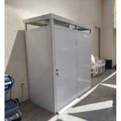 Everbox Abri de jardin résine PVC (polychlorure de vinyle) + XPS (polystyrène extrudé) Blanc 2,13m²