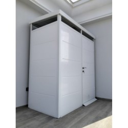 Everbox Abri de jardin résine PVC (polychlorure de vinyle) + XPS (polystyrène extrudé) Blanc 2,13m²