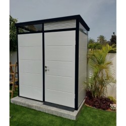Everbox Abri de jardin résine PVC (polychlorure de vinyle) + XPS (polystyrène extrudé) Blanc 2,13m²