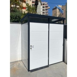 Everbox Abri de jardin résine PVC (polychlorure de vinyle) + XPS (polystyrène extrudé) Blanc 2,13m²