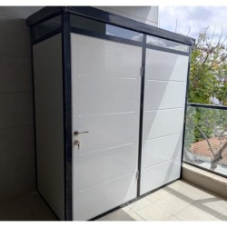 Everbox Abri de jardin résine PVC (polychlorure de vinyle) + XPS (polystyrène extrudé) Blanc 2,13m²