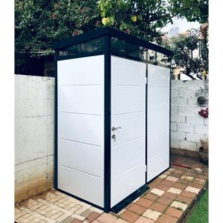 Everbox Abri de jardin résine PVC (polychlorure de vinyle) + XPS (polystyrène extrudé) Blanc 2,13m²
