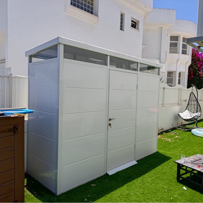 Everbox Abri de jardin résine PVC (polychlorure de vinyle) + XPS (polystyrène extrudé) Blanc 3,16m² Everbox Abri de jardin résine PVC (polychlorure de vinyle) + XPS (polystyrène extrudé) Blanc 3,16m²