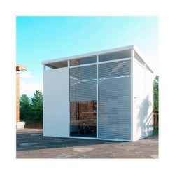 Everbox Abri de jardin résine PVC (Polychlorure de vinyle) Blanc 6,11m²