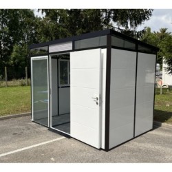 Everbox Abri de jardin résine PVC (polychlorure de vinyle) + XPS (polystyrène extrudé) Blanc 6,11m²