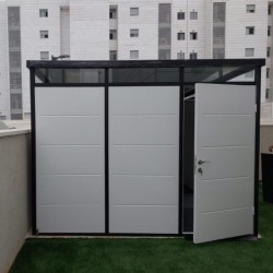 Everbox Abri de jardin résine PVC (polychlorure de vinyle) + XPS (polystyrène extrudé) Blanc 6,11m²
