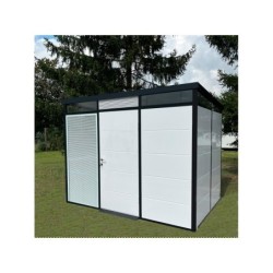 Everbox Abri de jardin résine PVC (polychlorure de vinyle) + XPS (polystyrène extrudé) Blanc 6,11m²