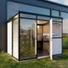Everbox Abri de jardin résine PVC (polychlorure de vinyle) + XPS (polystyrène extrudé) Blanc 6,11m²