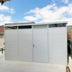 Everbox Abri de jardin résine PVC (polychlorure de vinyle) + XPS (polystyrène extrudé) Blanc 8,1m²