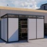 Everbox Abri de jardin résine PVC (polychlorure de vinyle) + XPS (polystyrène extrudé) Blanc 8,1m²