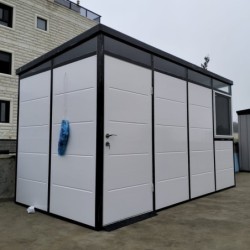 Everbox Abri de jardin résine PVC (polychlorure de vinyle) + XPS (polystyrène extrudé) Blanc 8,1m²