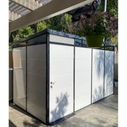 Everbox Abri de jardin résine PVC (polychlorure de vinyle) + XPS (polystyrène extrudé) Blanc 8,1m²