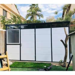 Everbox Abri de jardin résine PVC (polychlorure de vinyle) + XPS (polystyrène extrudé) Blanc 8,1m²