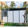 Everbox Abri de jardin résine PVC (polychlorure de vinyle) + XPS (polystyrène extrudé) Blanc 8,1m²