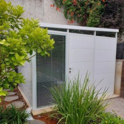 Everbox Abri de jardin résine PVC (polychlorure de vinyle) + XPS (polystyrène extrudé) Blanc 9m²