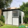 Everbox Abri de jardin résine PVC (polychlorure de vinyle) + XPS (polystyrène extrudé) Blanc 9.06m²