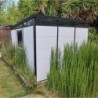 Everbox Abri de jardin résine PVC (polychlorure de vinyle) + XPS (polystyrène extrudé) Blanc 9.06m²