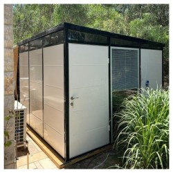 Everbox Abri de jardin résine PVC (polychlorure de vinyle) + XPS (polystyrène extrudé) Blanc 9.06m²
